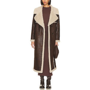 Simon Miller 'Jetz' Brown Polyester Coat Size XS